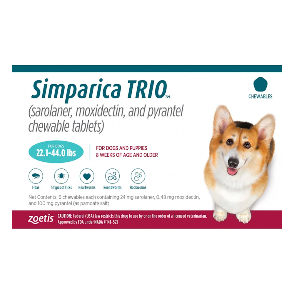 Simparica Trio for Dogs Buy Simparica Trio Flea & Tick Chewable