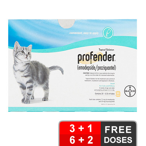 Profender for Cats & Kitten: Topical Cat Dewormer | Profender Spot-On ...