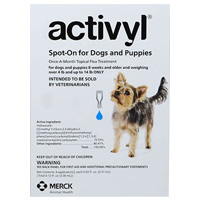 Activyl For Medium Dogs 22 – 44 Lbs Blue 4 Pack