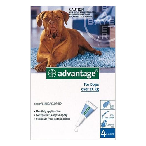 Advantage Extra Large Dogs Over 55 Lbs (blue) 6 + 2 Free