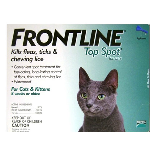 Frontline Top Spot Cats (green) 4 + 4 Free