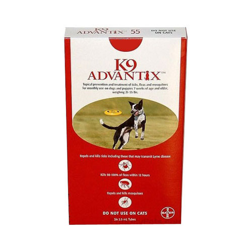 K9 Advantix Large Dogs 21-55 Lbs (red) 4 Months